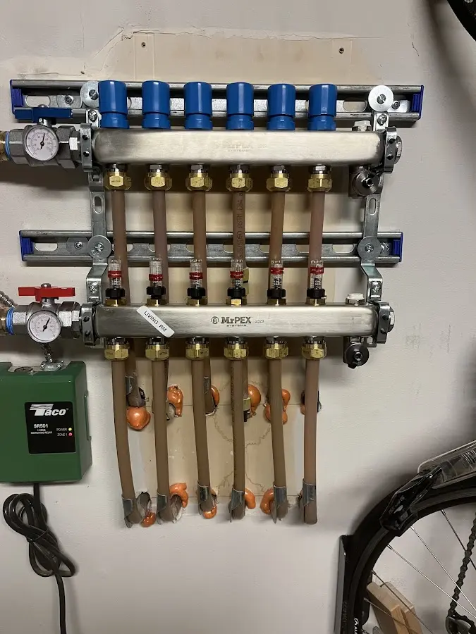 Plumber performing Gas Line Installation at a residential property in Port Richey